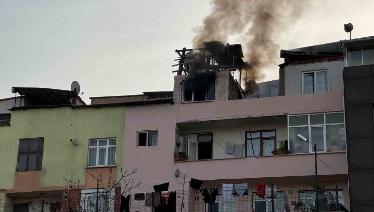 Trabzon’da binada yangın