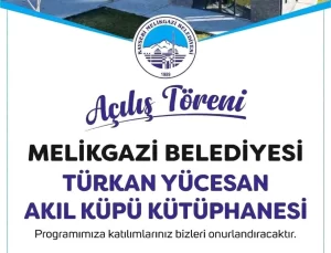 Melikgazi Belediyesi, Türkan Yücesan Akıl Küpü Kütüphanesi’ni açıyor