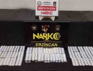 Erzincan’da 750 adet uyuşturucu hap ele geçirildi