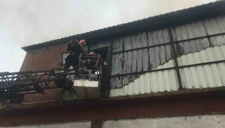 Sakarya’da orman ürünleri fabrikasında korkutan yangın
