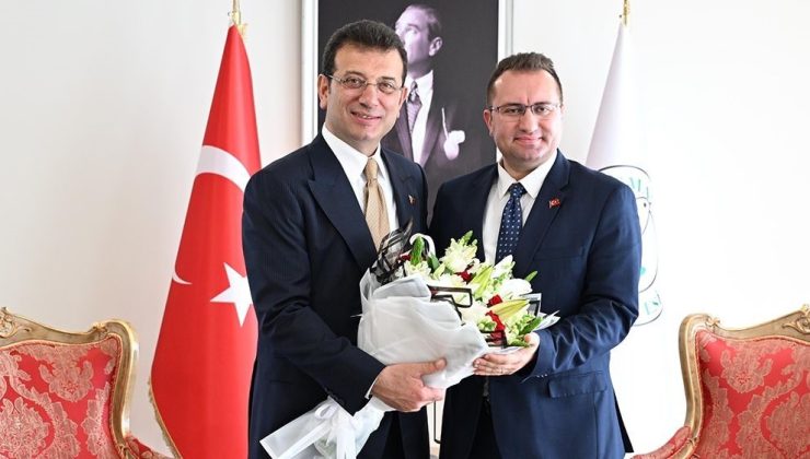 İBB Başkanı İmamoğlu’dan Gaziosmanpaşa Belediye Başkanı Bahçetepe’ye tebrik ziyareti