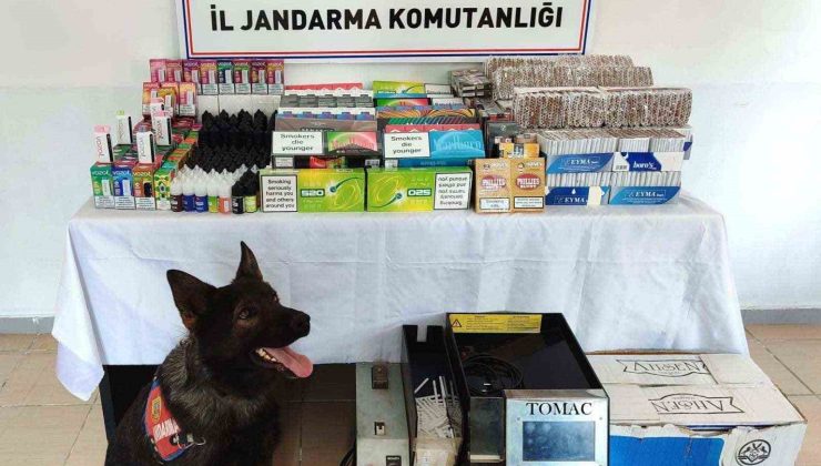 Jandarmadan kaçakçılık operasyonu: 210 bin TL’lik malzeme ele geçirildi