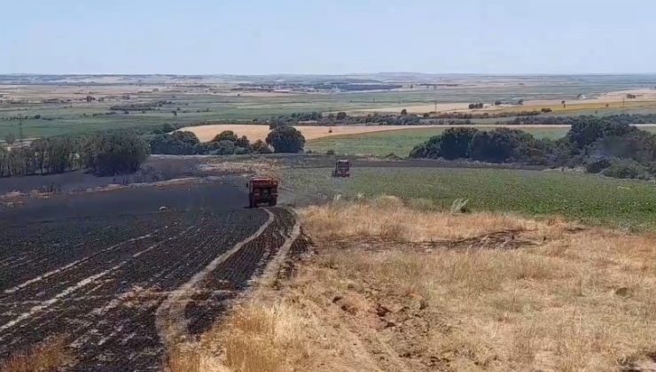 Edirne’de tarım arazisinde başlayan yangın ormana sıçramadan kontrol altına alındı