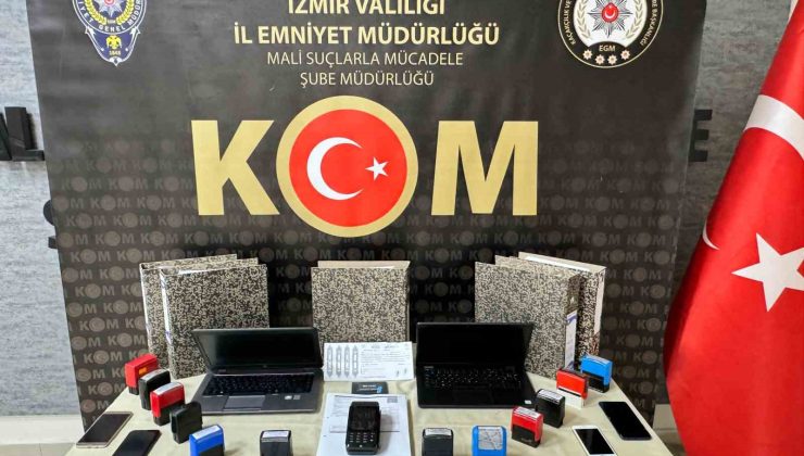 İzmir’de naylon fatura ve vergi kaçakçılığı operasyonu