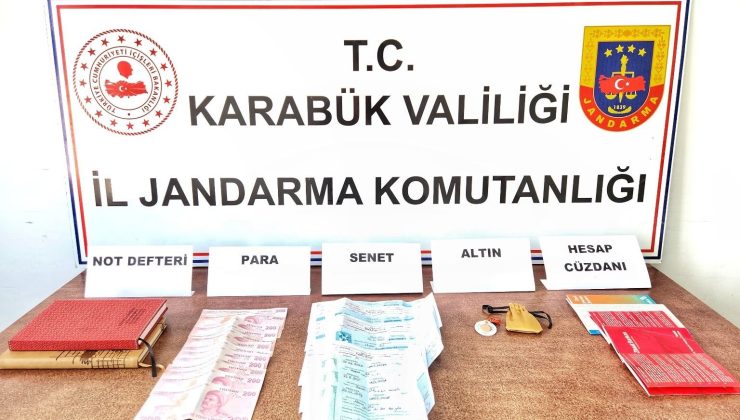 Karabük’te tefecilik operasyonu: 1 gözaltı