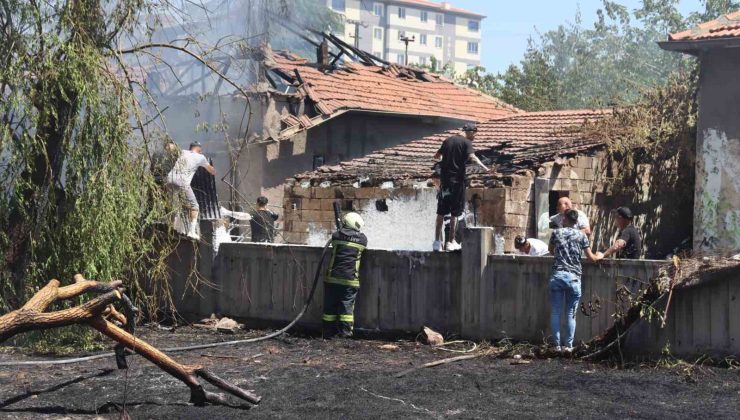 Kayseri’de tüp deposunda yangın