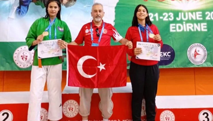 Kütahyalı sporcular Avrupa Kuraş Şampiyonasından 2 altın madalya ile döndü