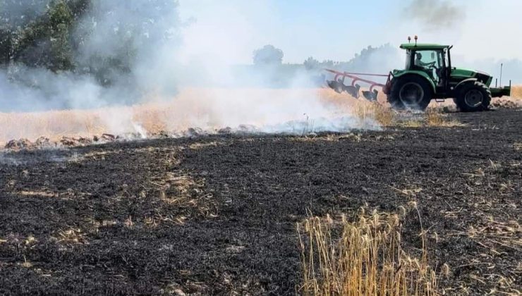 Lüleburgaz’da tarla yangını korkuttu