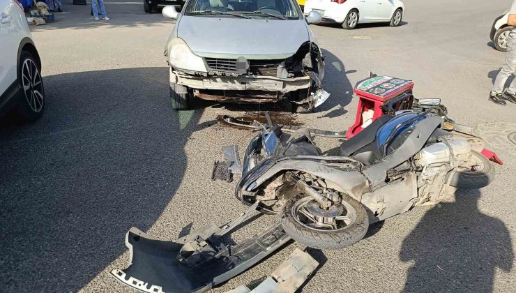 Siirt’te otomobilin çarptığı motosiklet sürücüsü yaralandı