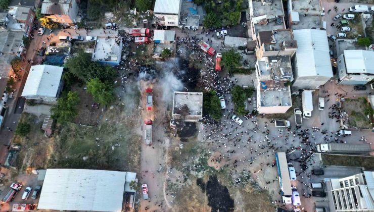 Tüpler bomba gibi patladı, ev alevlere teslim oldu