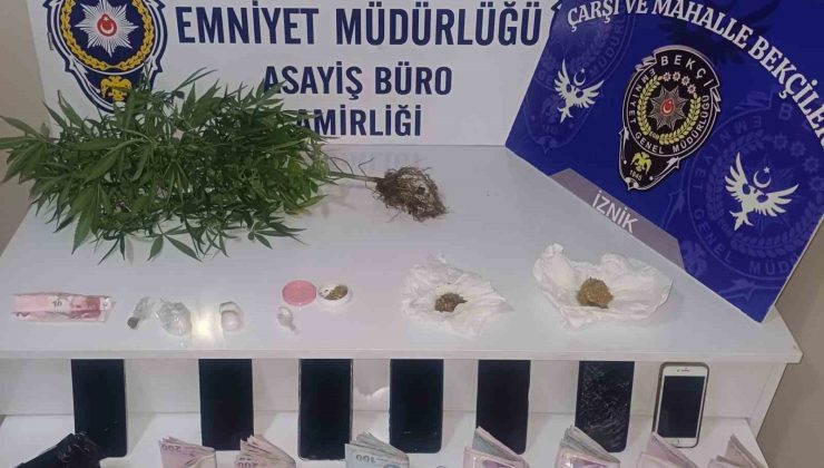 Bursa İznik’te uyuşturucu operasyonu: 7 gözaltı