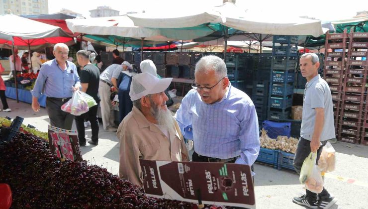 Büyükkılıç’tan semt pazarına ziyaret