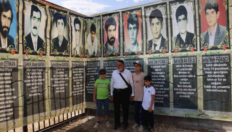 Diyarbakır’da terör örgütü PKK’nın şehit ettiği 2’si çocuk 10 kişi anıldı