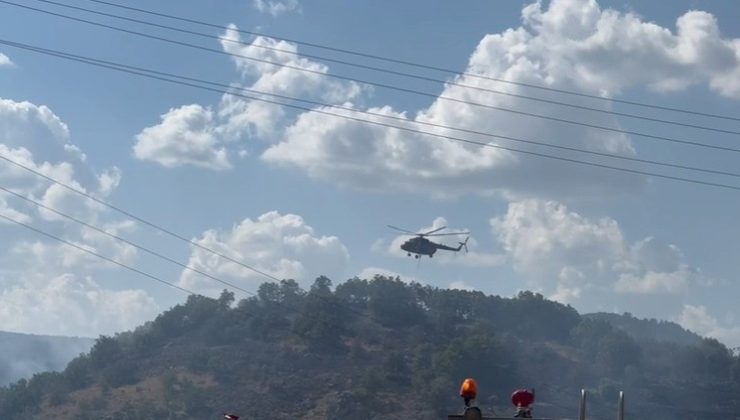 Kızılcahamam’da çıkan orman yangını Saray köyüne ulaştı