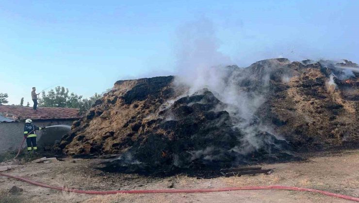 Konya’da saman balyaları yandı, tavuklar telef oldu