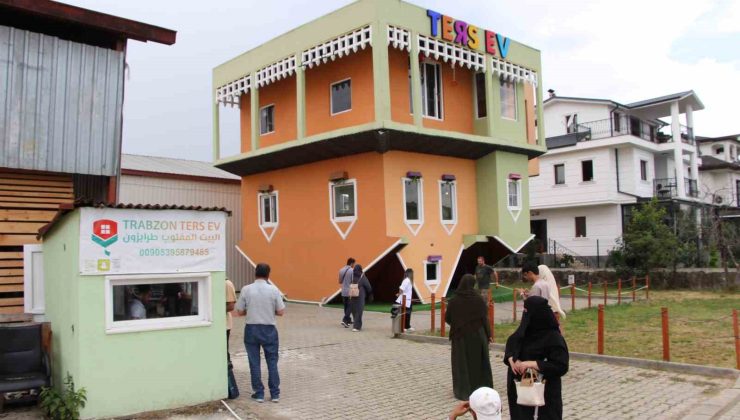 Trabzon’daki ‘Ters Ev’ Arap turistlerin ilgi odağı oldu