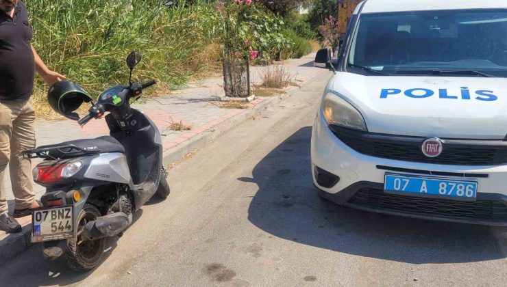 Kaza yapan motosikletin sürücüsü yaralandı