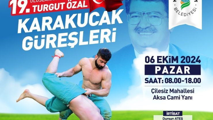 19.Uluslararası Turgut Özal karakucak güreşleri 6 Ekim’de yapılacak