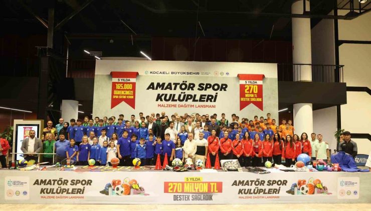 5 yılda 600 amatör spor kulübüne 270 milyon TL destek