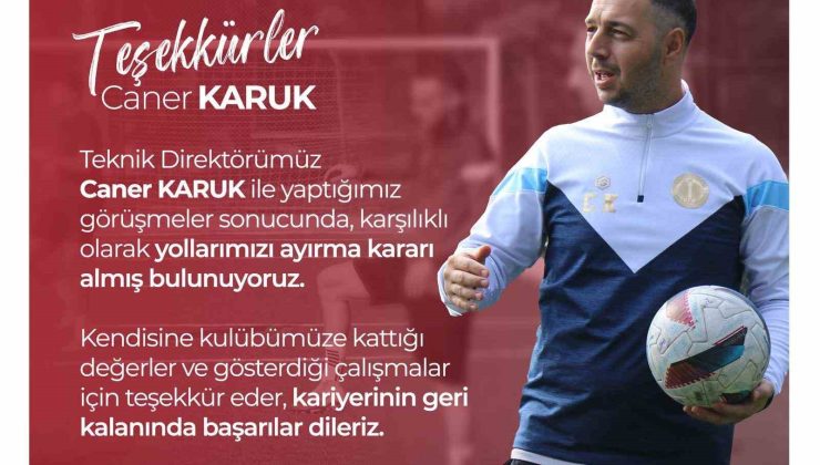 Anadolu Üniversitesi Futbol Kulübü Teknik Direktörü ile yollarını ayırdı