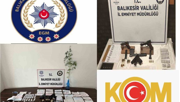 Balıkesir merkezli tefecilik operasyonunda 10 gözaltı