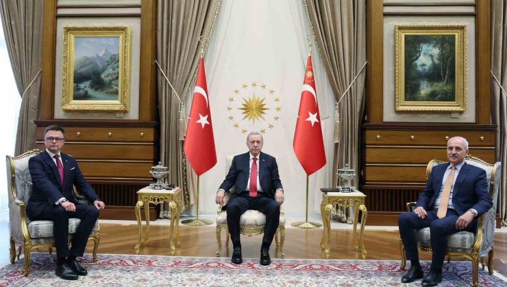 Cumhurbaşkanı Erdoğan, Polonya Meclis Başkanı Holownia’yı kabul etti