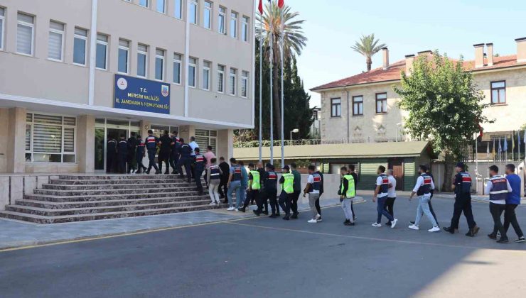 Mersin’de ’1 milyon dolarlık kumaş için’ operasyon: 16 tutuklama