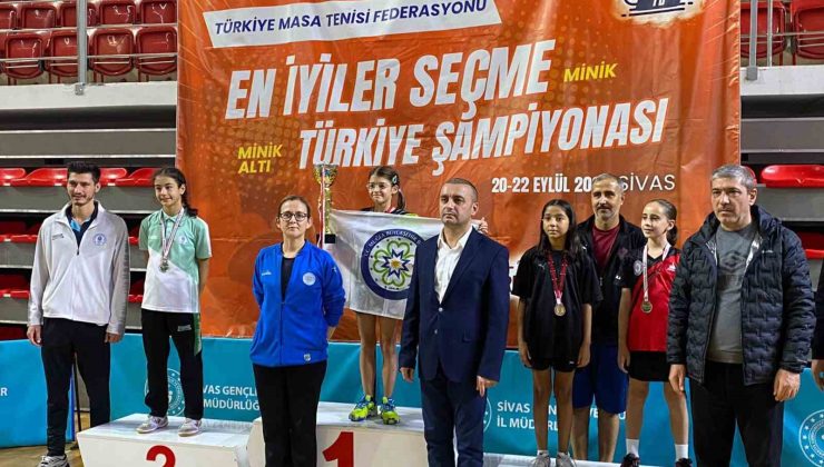 Muğla Büyükşehir sporcusu masa tenisinde Türkiye şampiyonu oldu