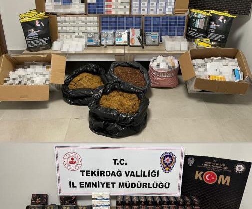 Tekirdağ’da kaçak ürün operasyonu