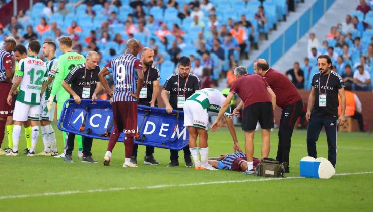 Trendyol Süper Lig: Trabzonspor: 2 – Konyaspor: 1 (İlk yarı)