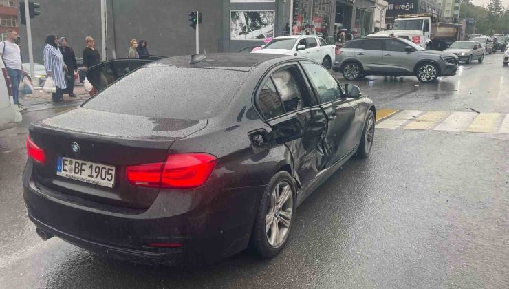 Zonguldak’ta trafik kazası: 1 yaralı