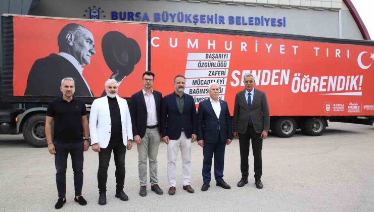 29 Ekim coşkusu ’Cumhuriyet Tırı’ ile Bursa’yı sarıyor