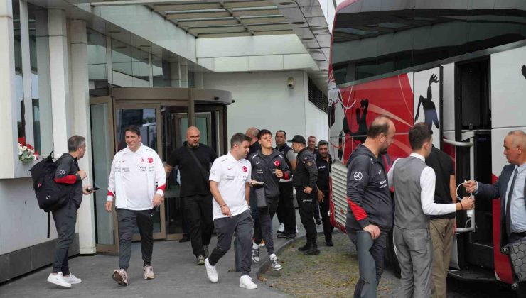 A Milli Futbol Takımı, Samsun’dan İzlanda’ya doğru yola çıktı