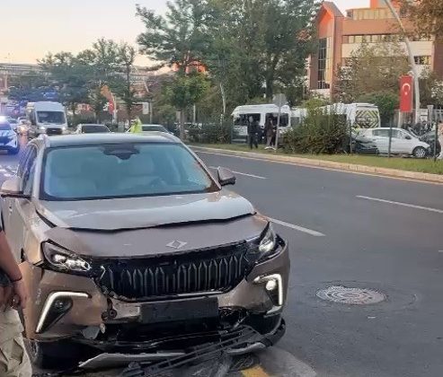 Ankara’da 8 araçlı zincirleme kaza: 1 yaralı