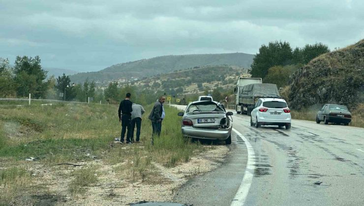 Ankara’da maddi hasarlı zincirleme trafik kazası