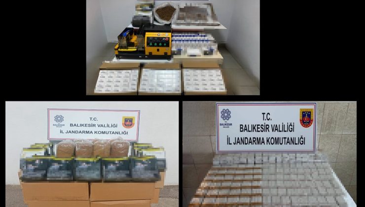 Balıkesir İl Jandarma Komutanlığı’ndan kaçakçılık ve organize suçlara büyük darbe