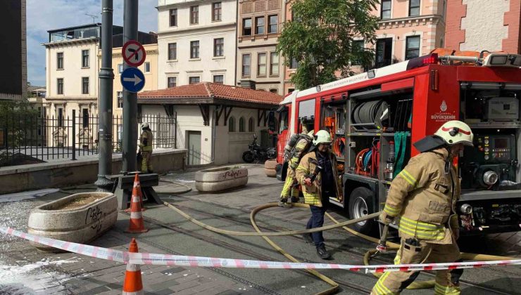 Beyoğlu’nda trafo yangını