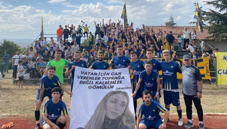 Çukuhisarspor, şehit polis memuru Şeyda Yılmaz’ı andı