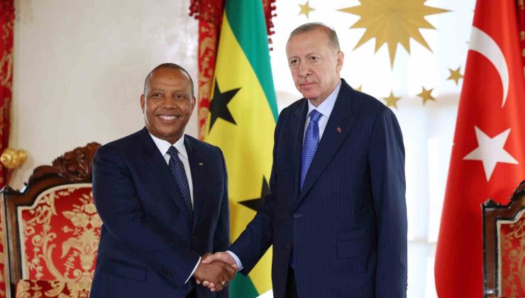 Cumhurbaşkanı Erdoğan, Sao Tome ve Principe Demokratik Cumhuriyeti Başbakanı Trovoada ile görüştü