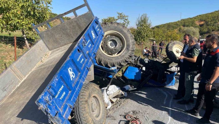 Devrilen traktörün altında kalan sürücü hayatını kaybetti