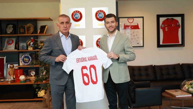 Erbaa Belediye Başkanı Karagöl, TFF Başkanı Hacıosmanoğlu’nu ziyaret etti