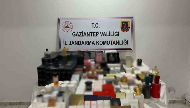 Gaziantep’te bin 137 adet kaçak parfüm ve deodorant ele geçirildi