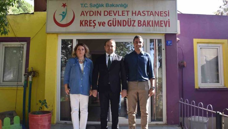 İl Sağlık Müdürü Şenkul, Aydın Devlet Hastanesi Kreşi’nde incelemelerde bulundu