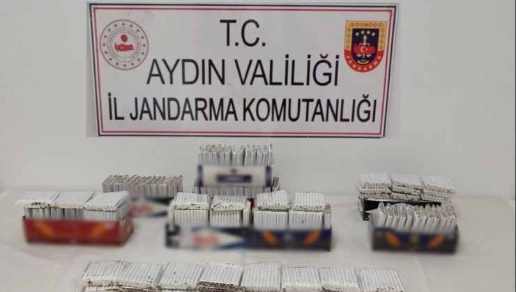 Jandarma ekipleri 2 bin 620 adet içi tütün dolu makaron ele geçirdi