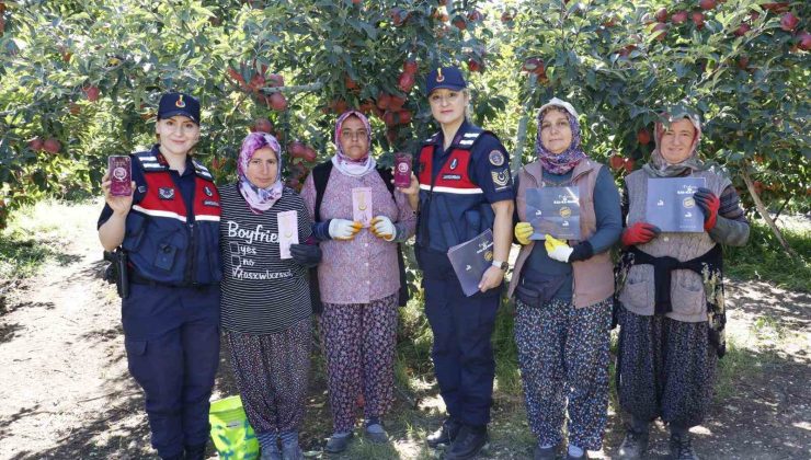 Jandarma ekipleri işçilere yönelik farkındalık eğitimi gerçekleştirdi