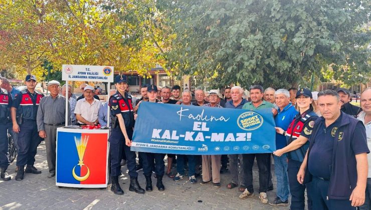 Jandarma ekipleri Zeytin ve Kültür Festivali’nde vatandaşları bilgilendirdi