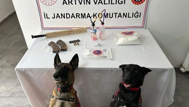 Jandarmanın durdurduğu aracın farından kaleşnikof şarjörü çıktı