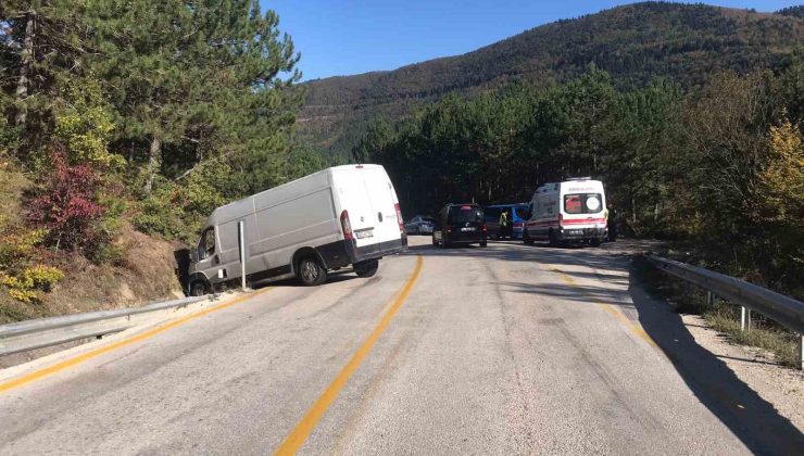 Karabük’te trafik kazası : 1 yaralı