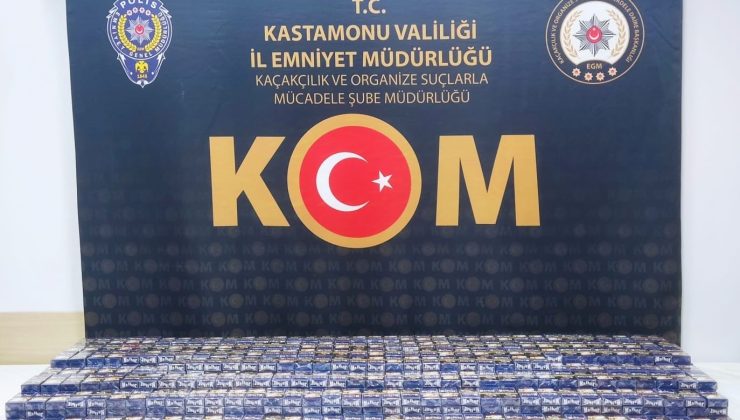 Kastamonu’da binlerce doldurulmuş makaron ele geçirildi