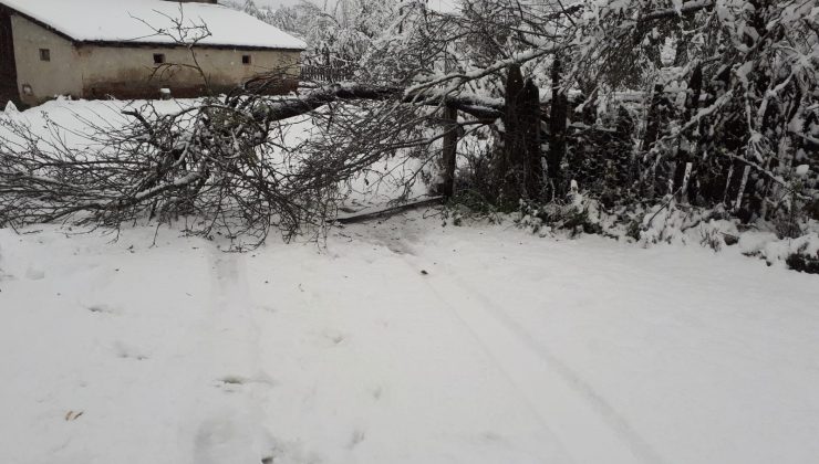 Kastamonu’da ekiplerin karla mücadelesi erken başladı